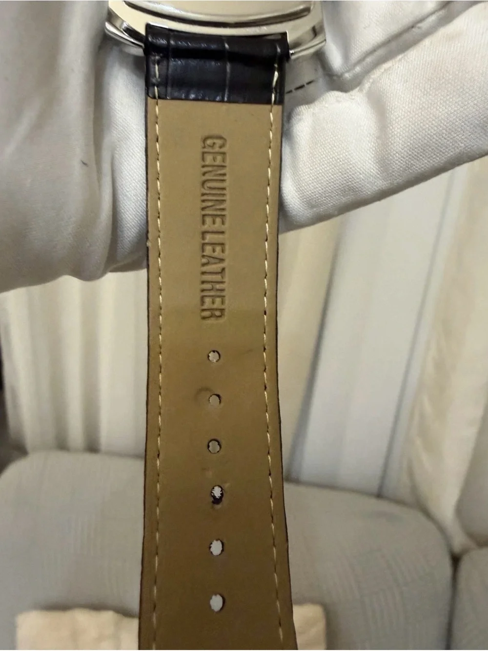 Vintage Dufonte by Lucien Piccard Men's Watch 83029SLB Tonneau Quartz 34-44mm